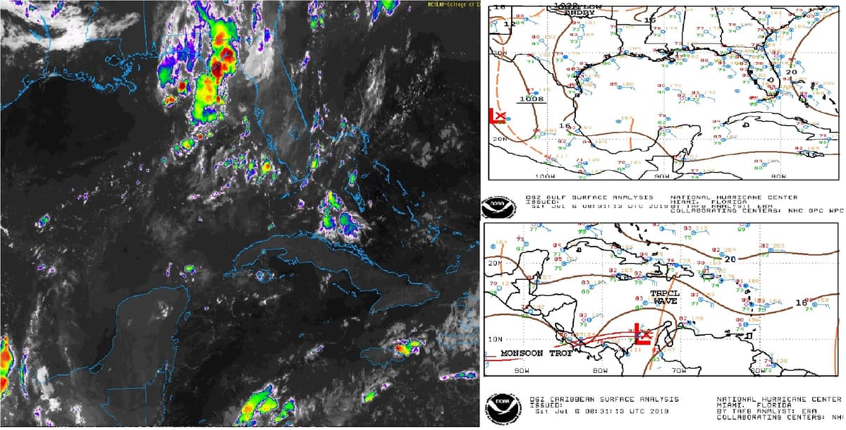 Se pronostican chubascos para Quintana Roo