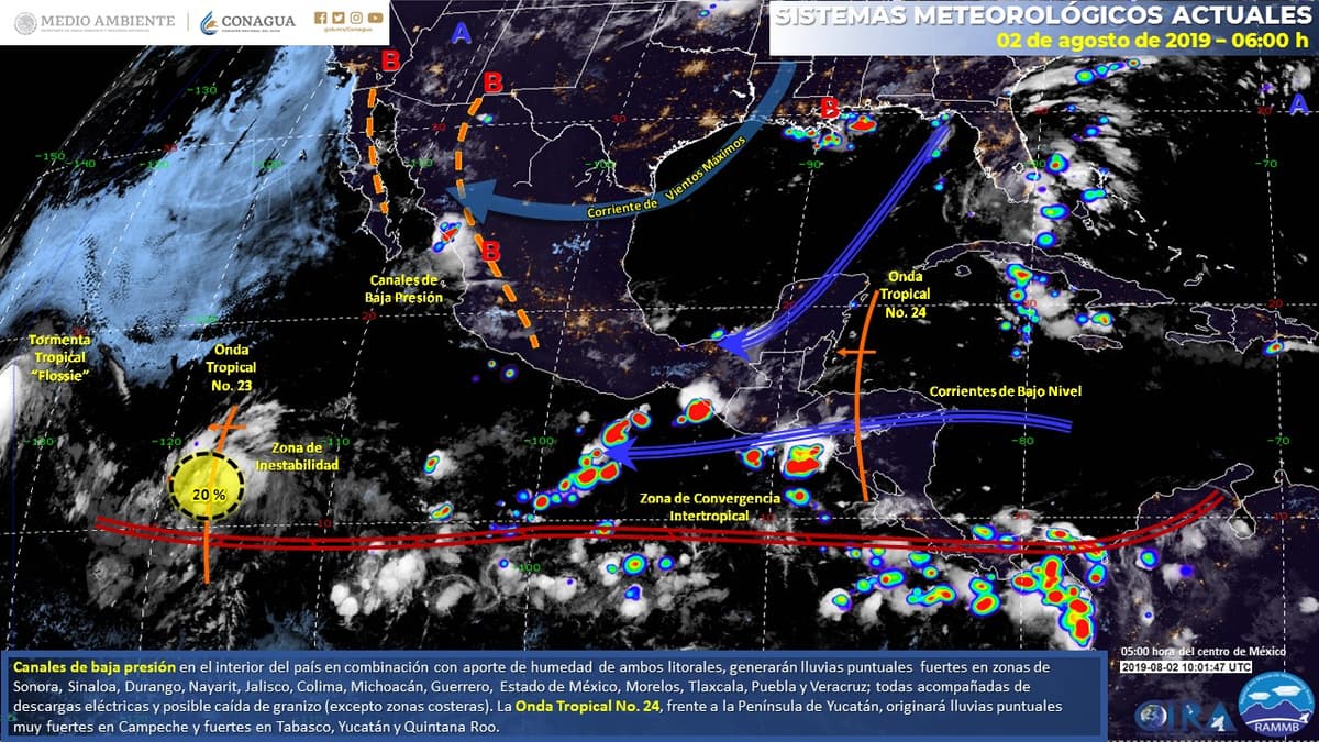 Clima: Onda tropical 24 ingresará a Q. Roo, lo que podría generar lluvias