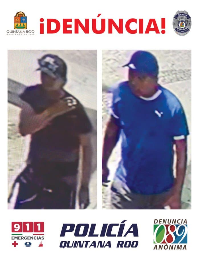 Difunde Capella las fotos de los autores del asesinato junto a INM en Playa del Carmen