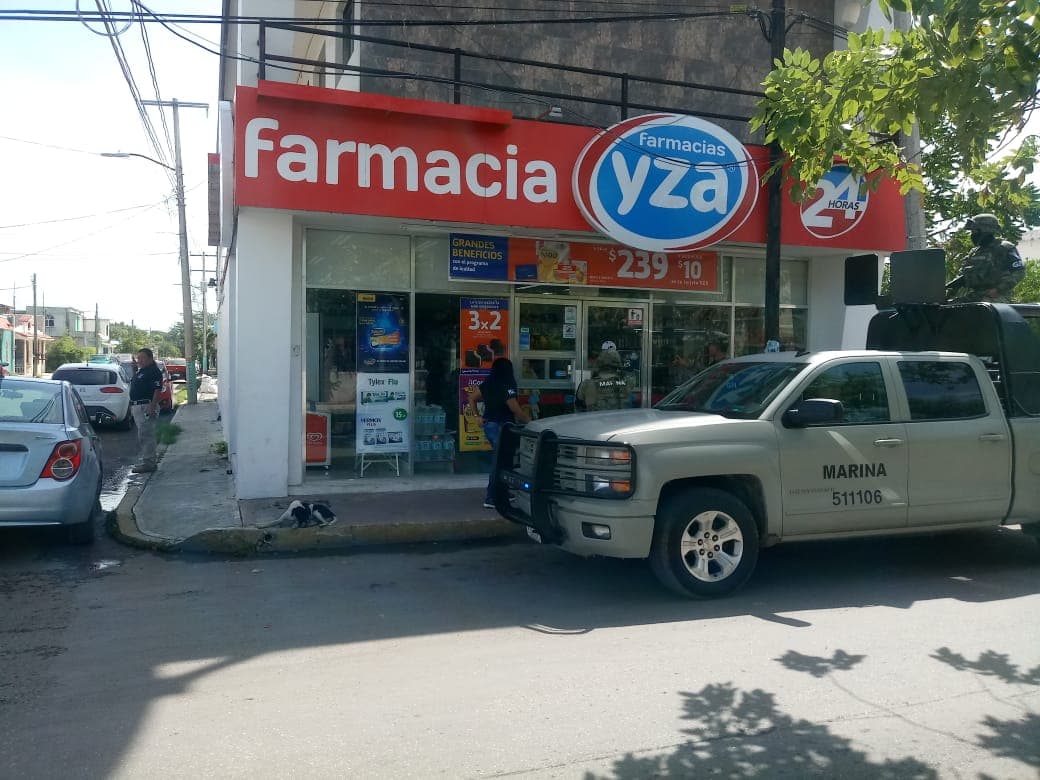 Asaltan otra farmacia Yza en Chetumal
