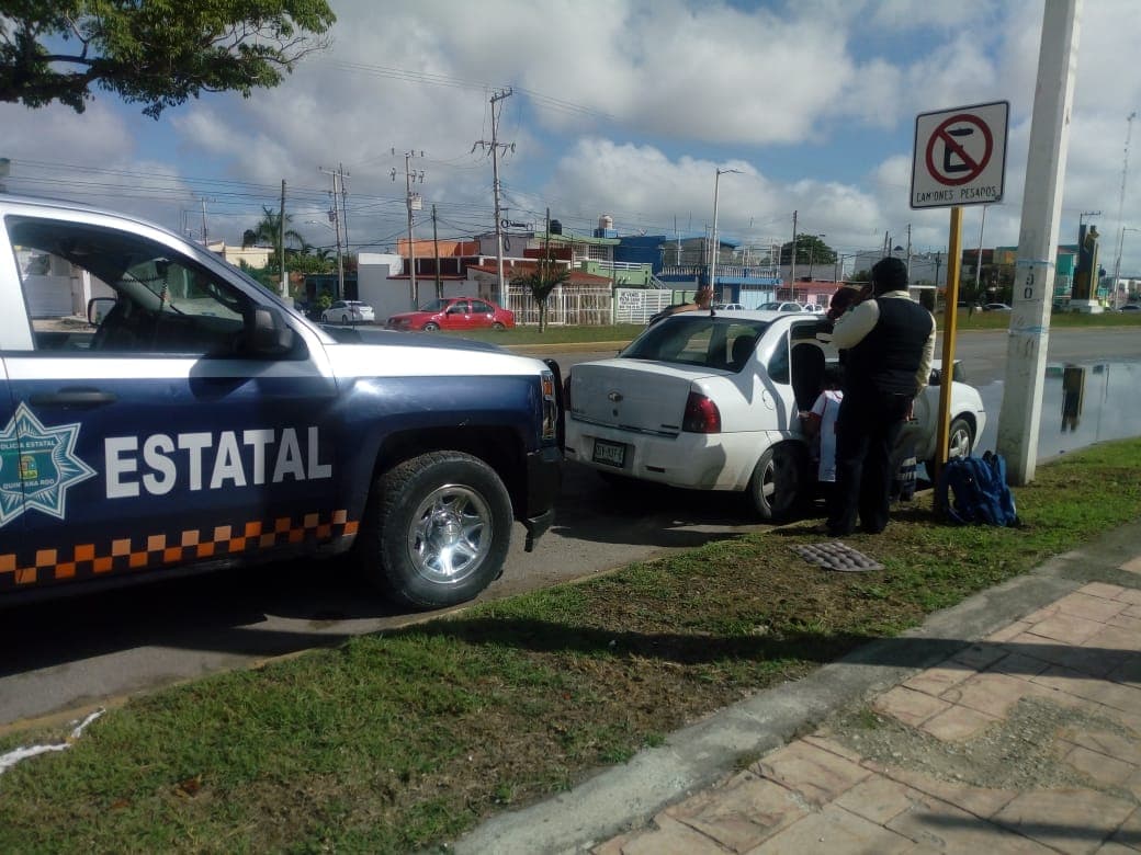 Tres accidentes viales en Chetumal