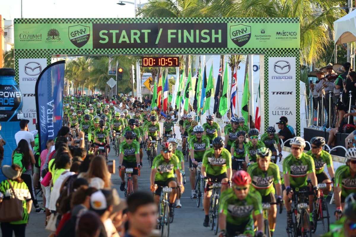 Cierres en vialidades importantes en Cozumel por carrera ciclista