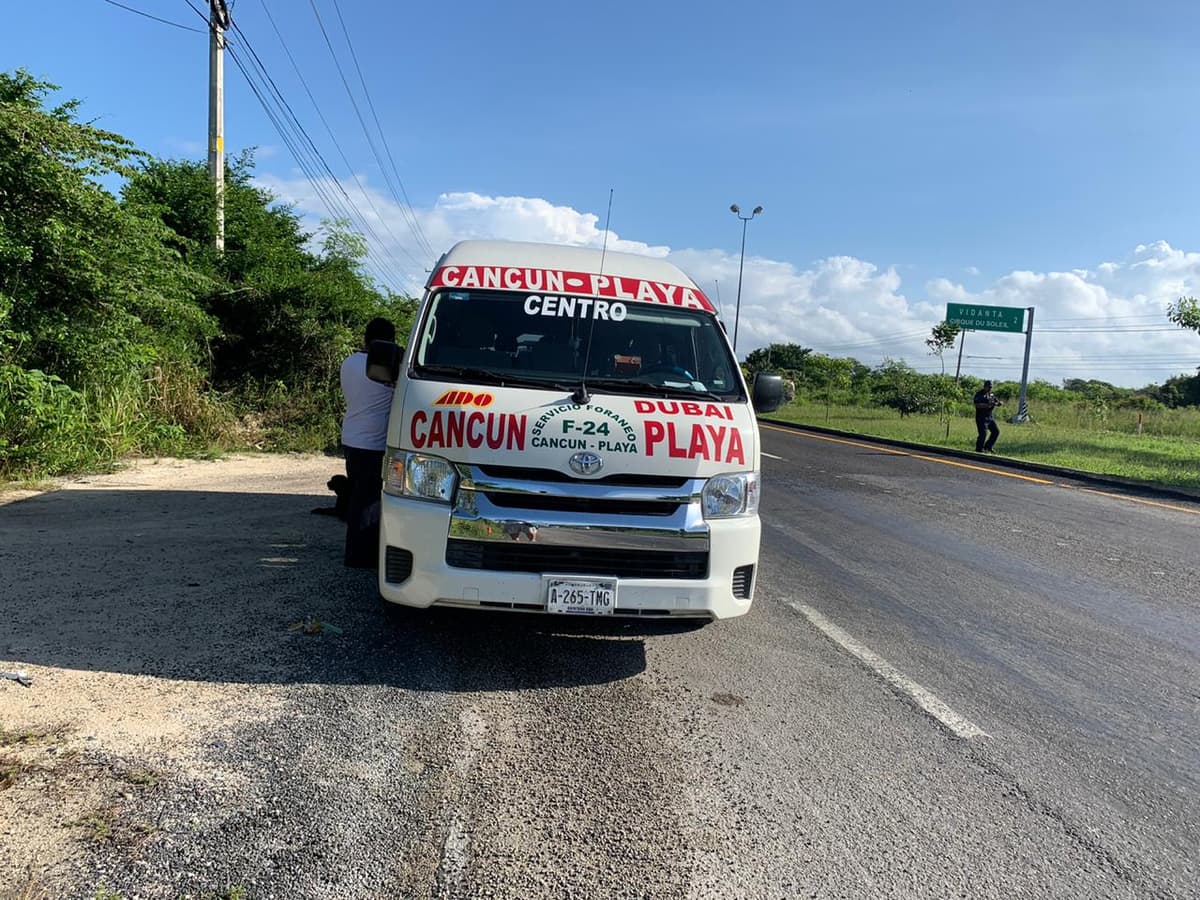 Chofer de van asaltada en el tramo Playa-Cancún revela lo sucedido durante secuestro a española
