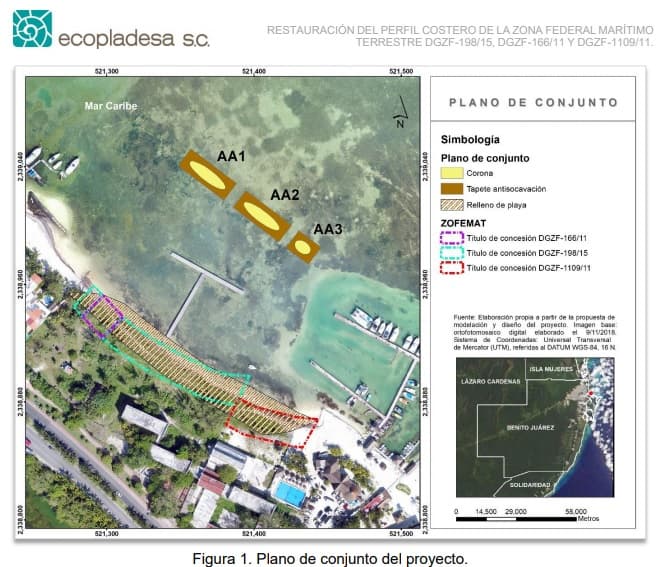 Instalarán barreras marinas frente a Villas Juveniles del CREA