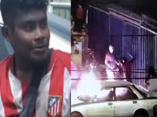 Video: Un 'Viene viene' salva a una mujer de ser quemada por su pareja