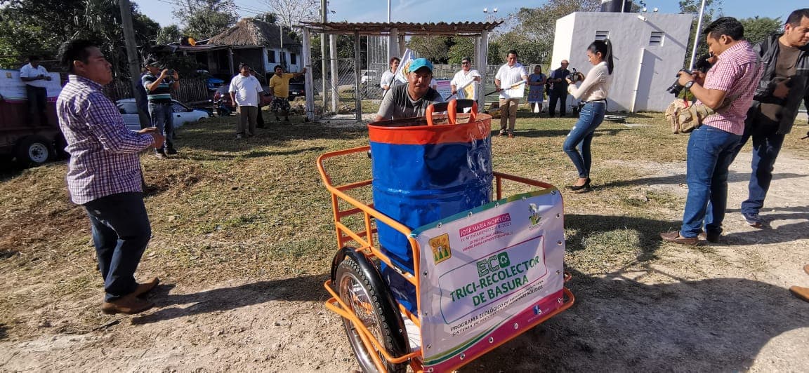 Recogerán la basura con triciclos en lugares de difícil acceso en la zona maya