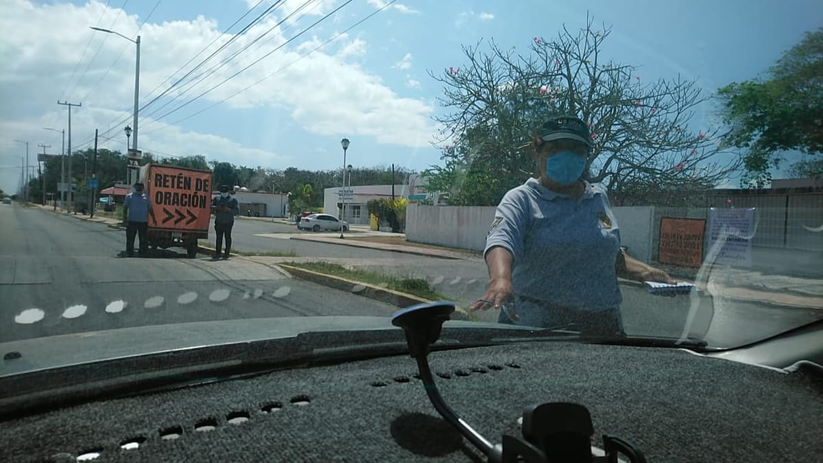 Por coronavirus, instalan “retén de la oración” en Chetumal