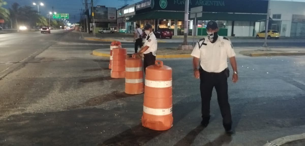 Cierran otra avenida más en Playa del Carmen, por COVID-19