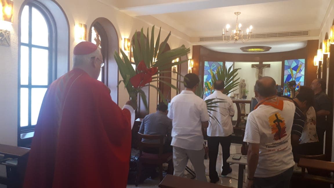 Obispo de Q. Roo celebró "Domingo de Ramos" por internet, ante Covid-19