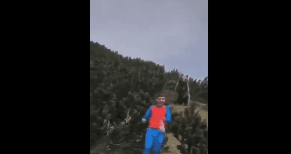 Video: ¡Impresionante actitud de niño de 12 años asechado por oso gigante!