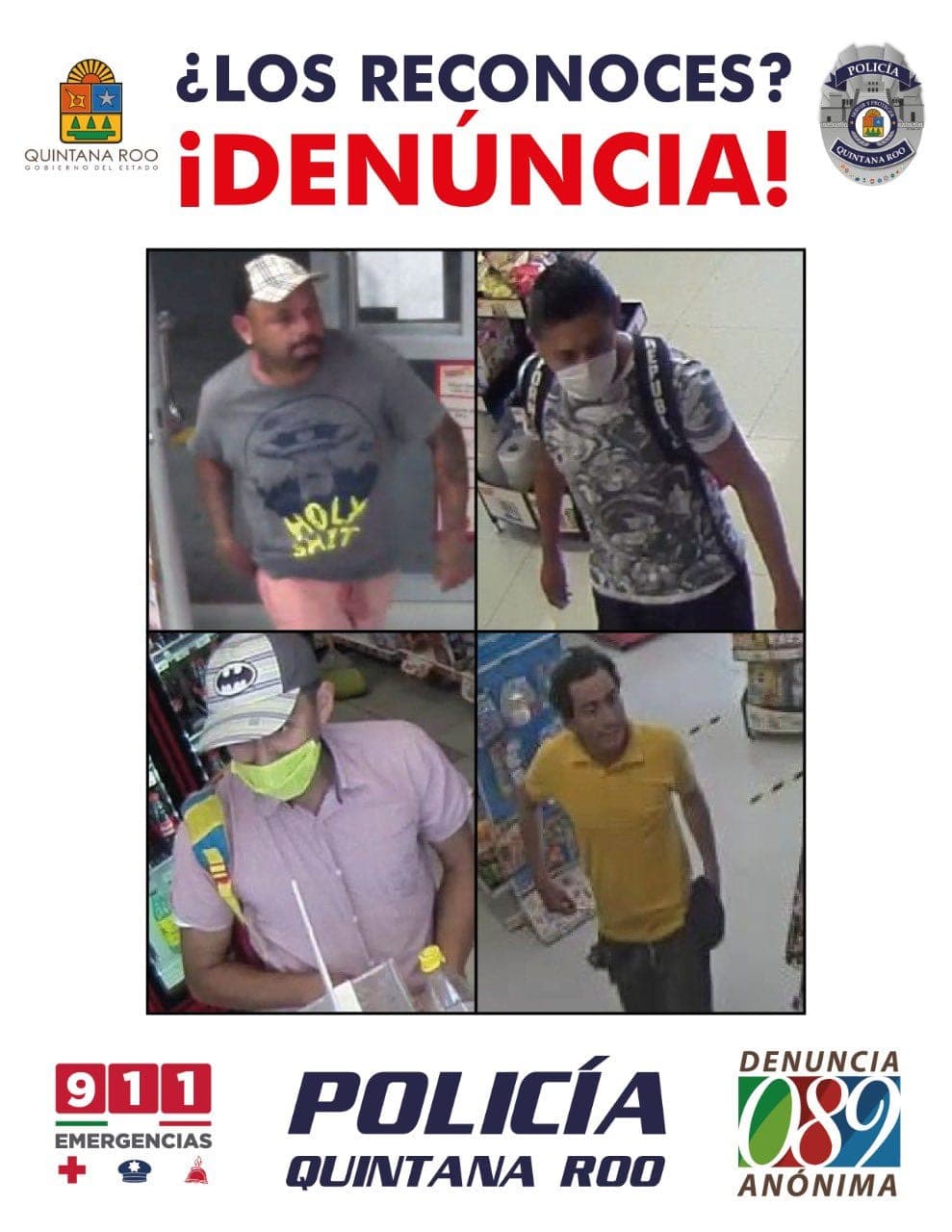 ¿Fuiste asaltado en Cancún? Estos son los rostros de los delincuentes que puedes identificar