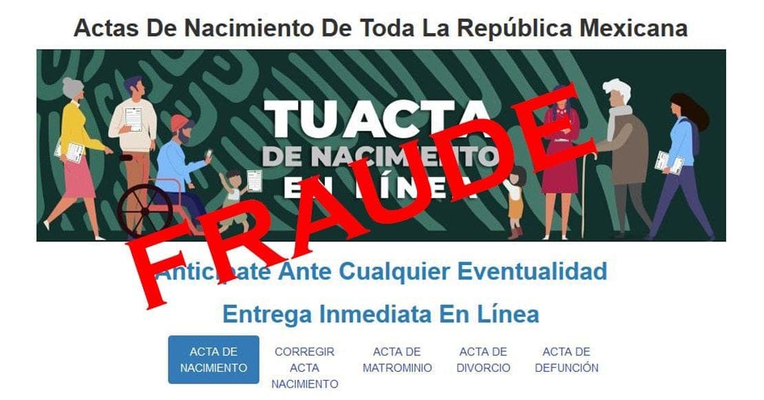 Alertan de fraude en página que promete hacer cambios en documentos oficiales