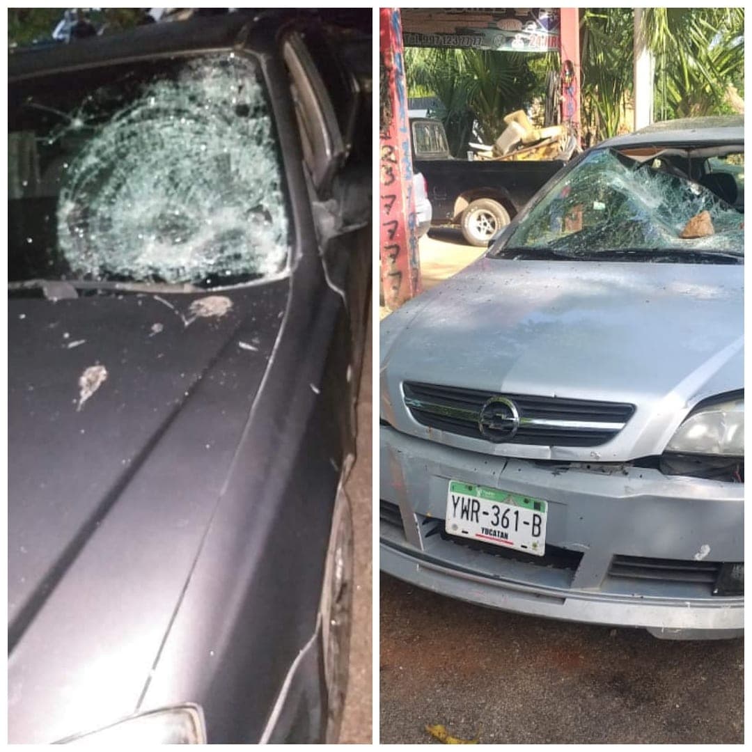 Atrapan a vándalos que destrozaron coches en la zona maya