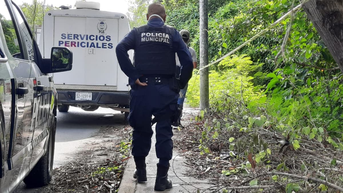 Ejecutado cerca de la Universidad del Caribe en Cancún