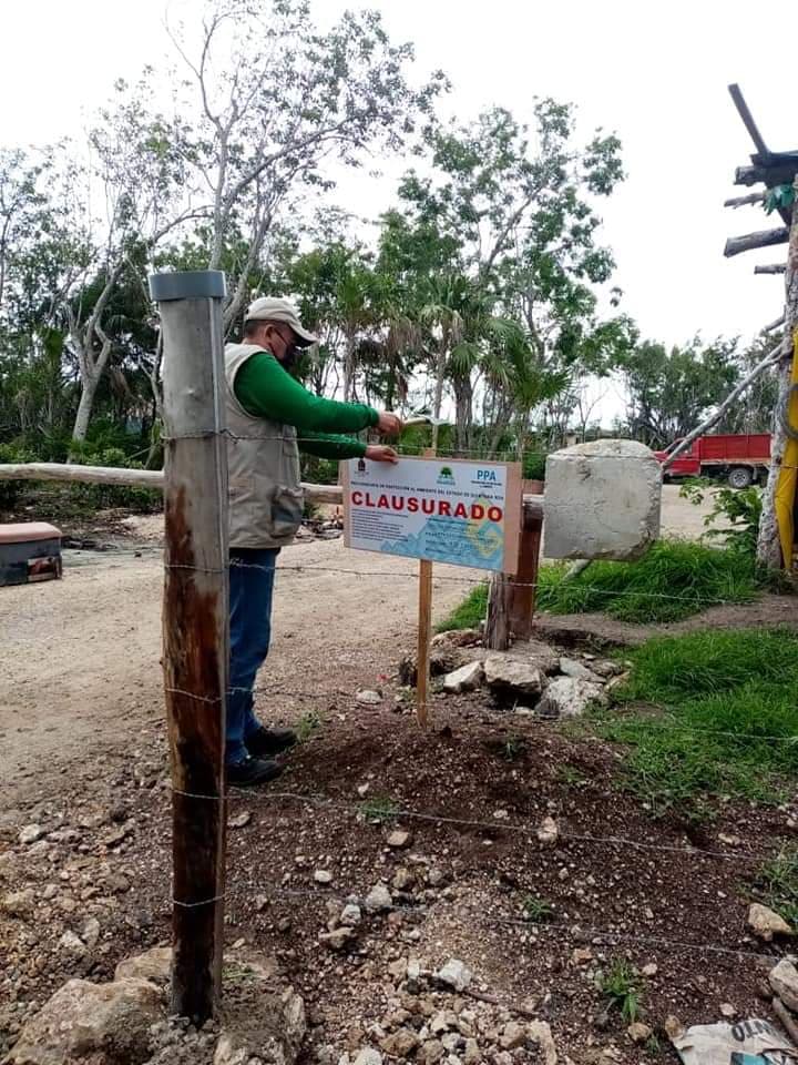 ¡Ecocidios! Clausuran dos obras clandestinas en 15 hectáreas de Mahahual