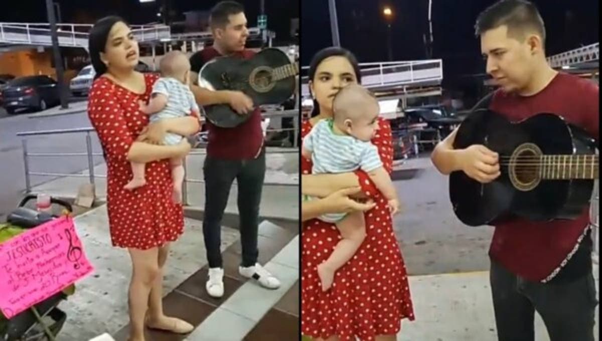 VIDEO: Joven pareja canta en supermercado para comprar leche a su bebé