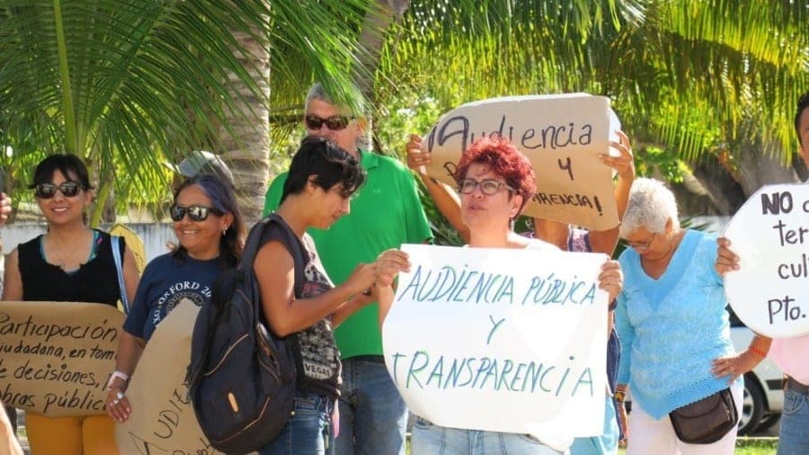 Acusa PVEM intereses políticos en protesta en Puerto Morelos