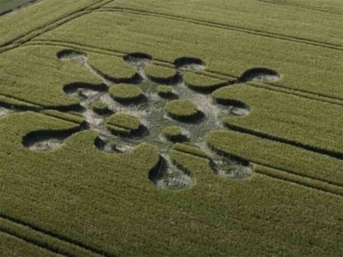 Video: ¿Aliens? Aparece 'mensaje sobre coronavirus' en campo de Inglaterra