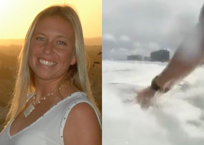 Video: Surfista graba a tres tiburones que la rondaban en el mar