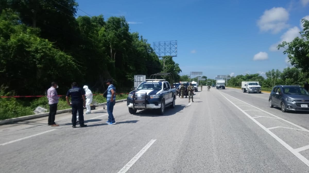 Encuentran ensabanado en Puerto Morelos