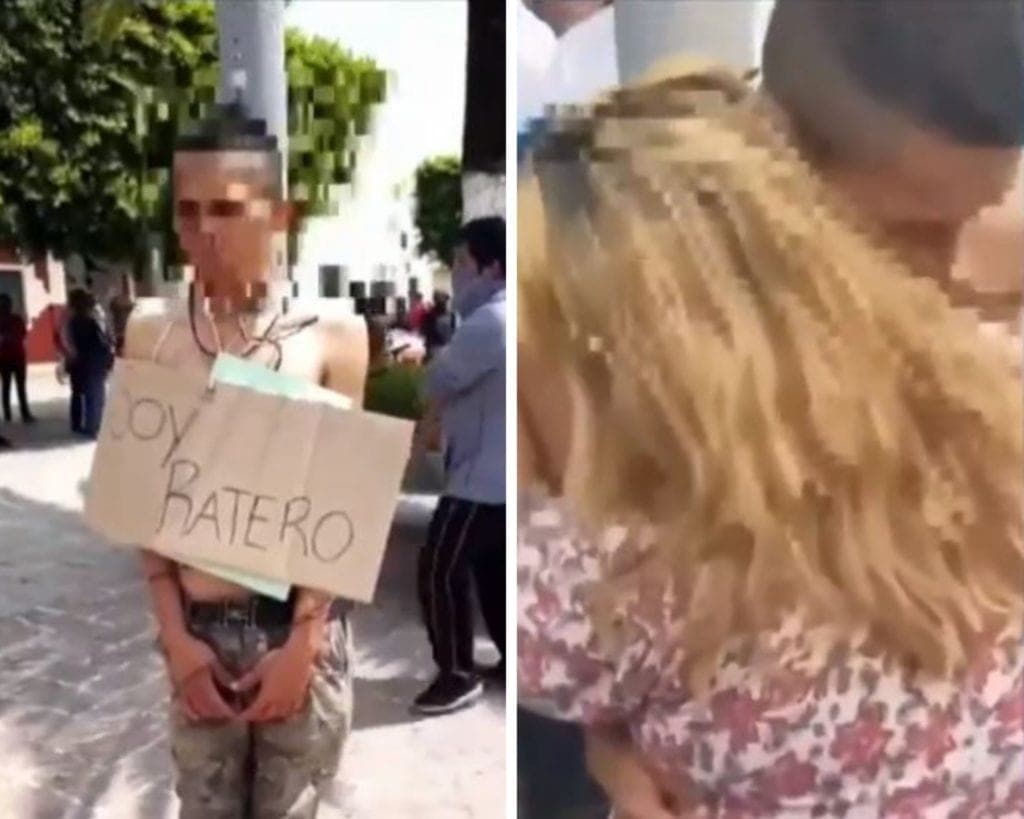 ¡Increíble! Madre intentó rescatar a su hijo de ser linchado tras robar una tienda