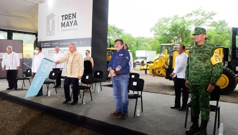 Parte del Tren Maya lo construirá el Ejército: AMLO