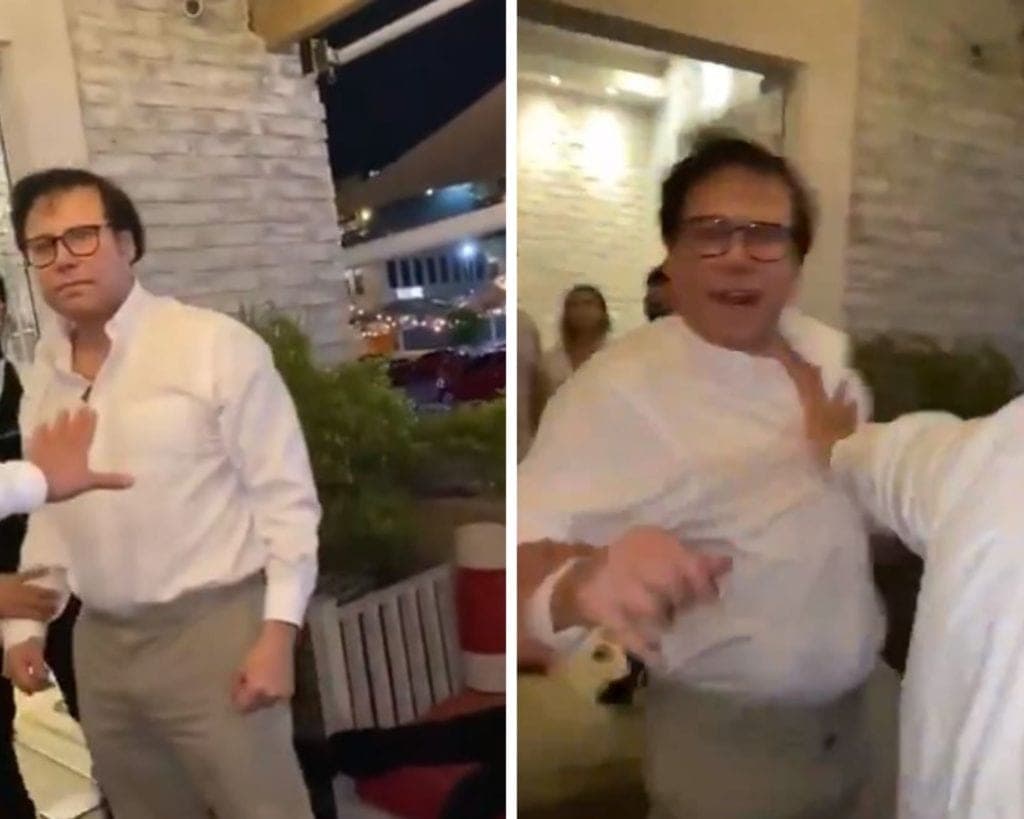 Exdelegado de la SRE agrede y escandaliza a clientes en un restaurante