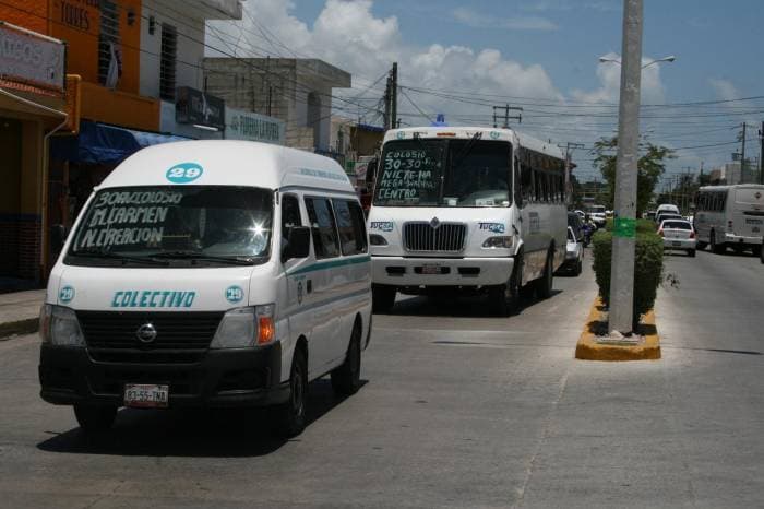 Transporte en Playa del Carmen se reactiva paulatinamente