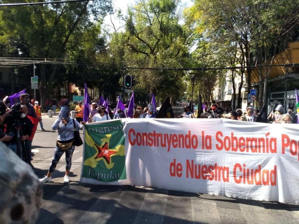 Protestan en Ciudad de México contra represión en Quintana Roo