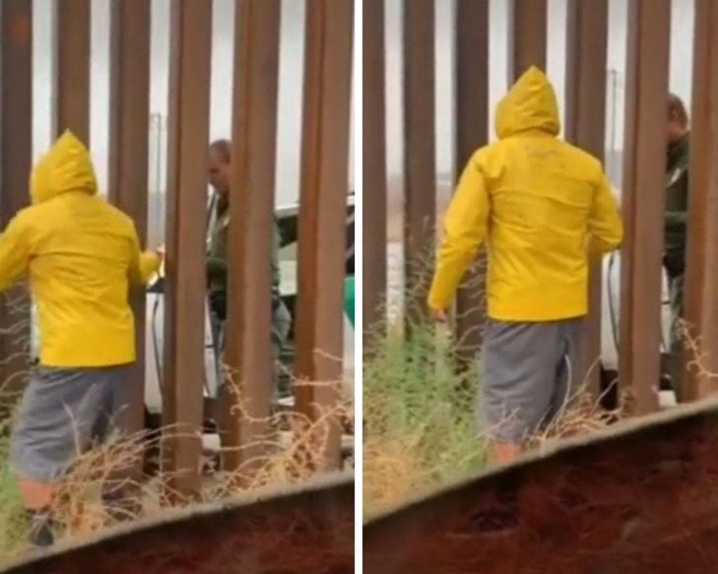 Captan a policía de EU comprando tamales en la frontera y se hace viral