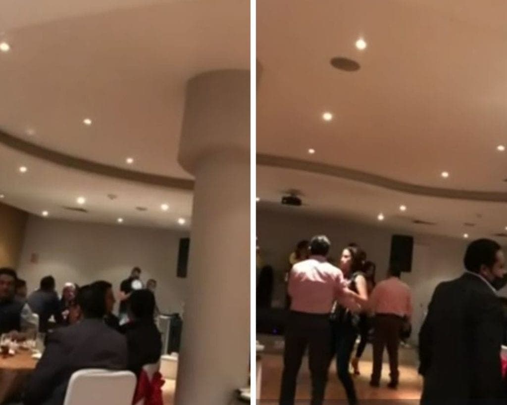Video: Captan a funcionarios de la Secretaría de Salud celebrando fiesta navideña en plena pandemia