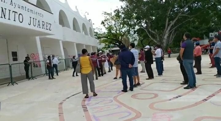 Otra protesta en Cancún contra la alianza de Morena con el PVEM y PT
