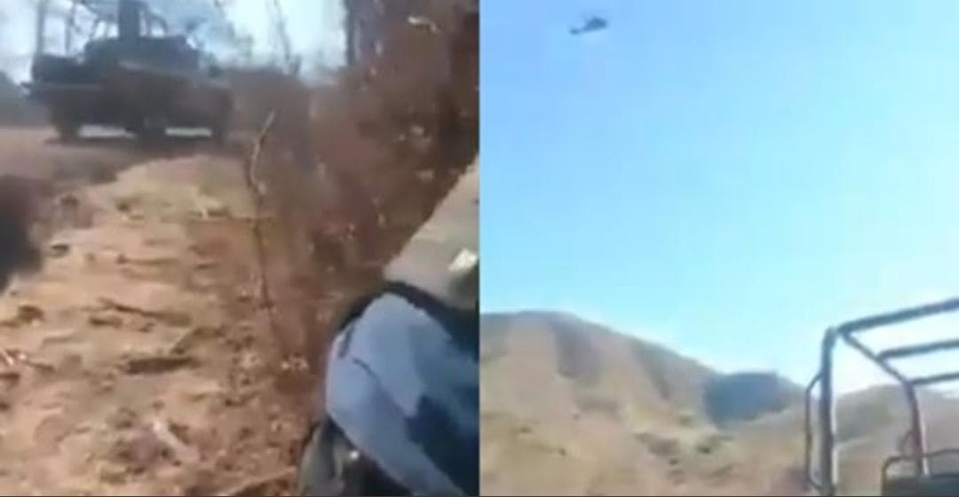 Video: Aeronave de la Fuerza Aérea dispara contra supuestos miembros del CJNG