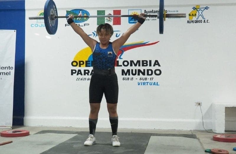 Pesista cozumeleña se corona como subcampeona de la Copa Panamericana Sub15-Open Colombia 2021