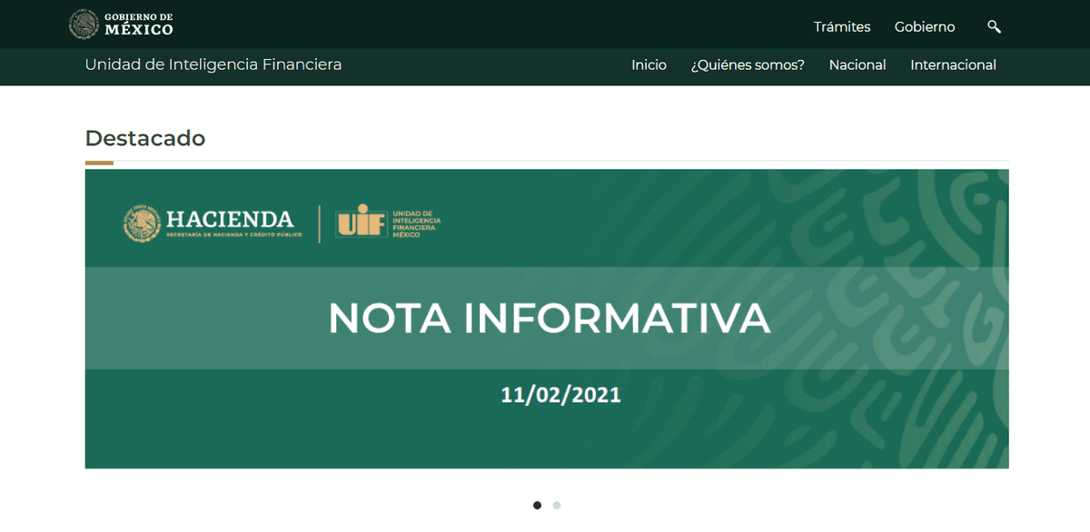 Apócrifo el citatorio de Félix González Canto; fake news: UIF
