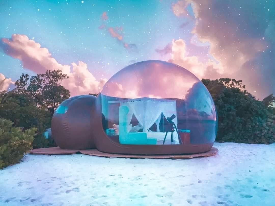 Las suites de burbuja del Beach Bubble Hotel llegarán a Campeche