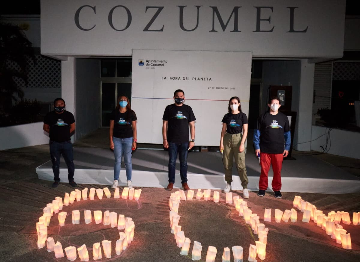 Cozumel se suma la 'Hora del Planeta' en pro de concientizar sobre el cambio climático