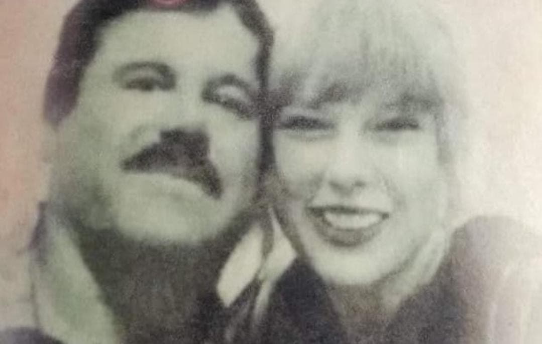 Bromea con supuesta foto de sus abuelos; son Taylor Swift y el "Chapo" Guzmán