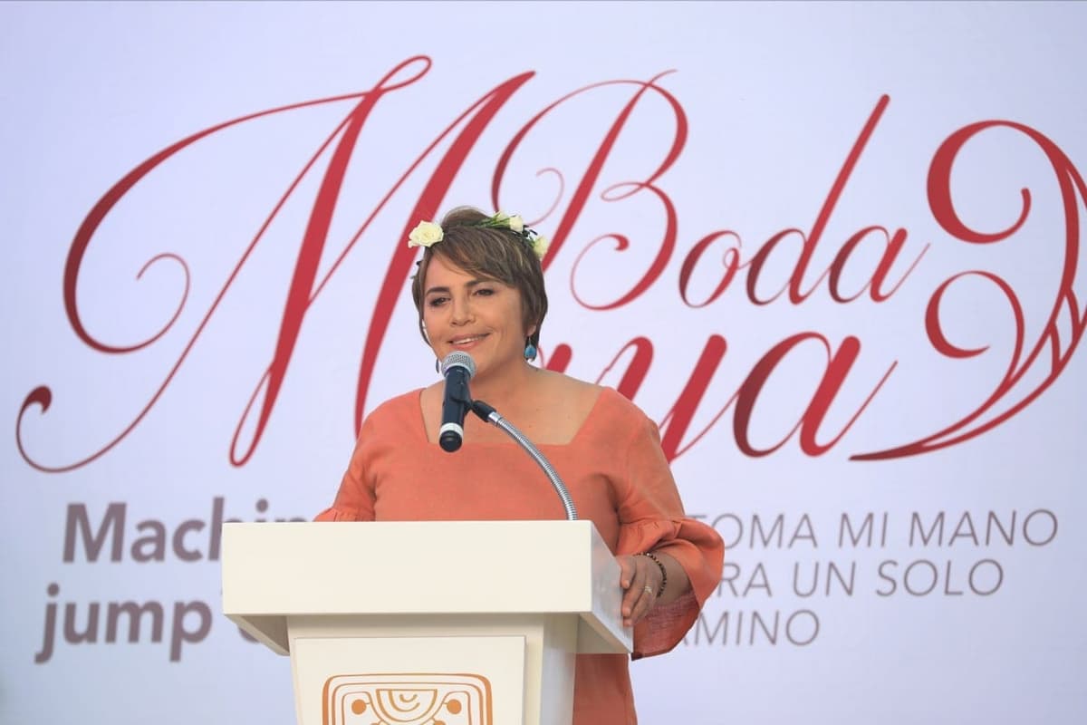 Fortalece las tradiciones Gobierno de Laura Beristain con Boda Maya