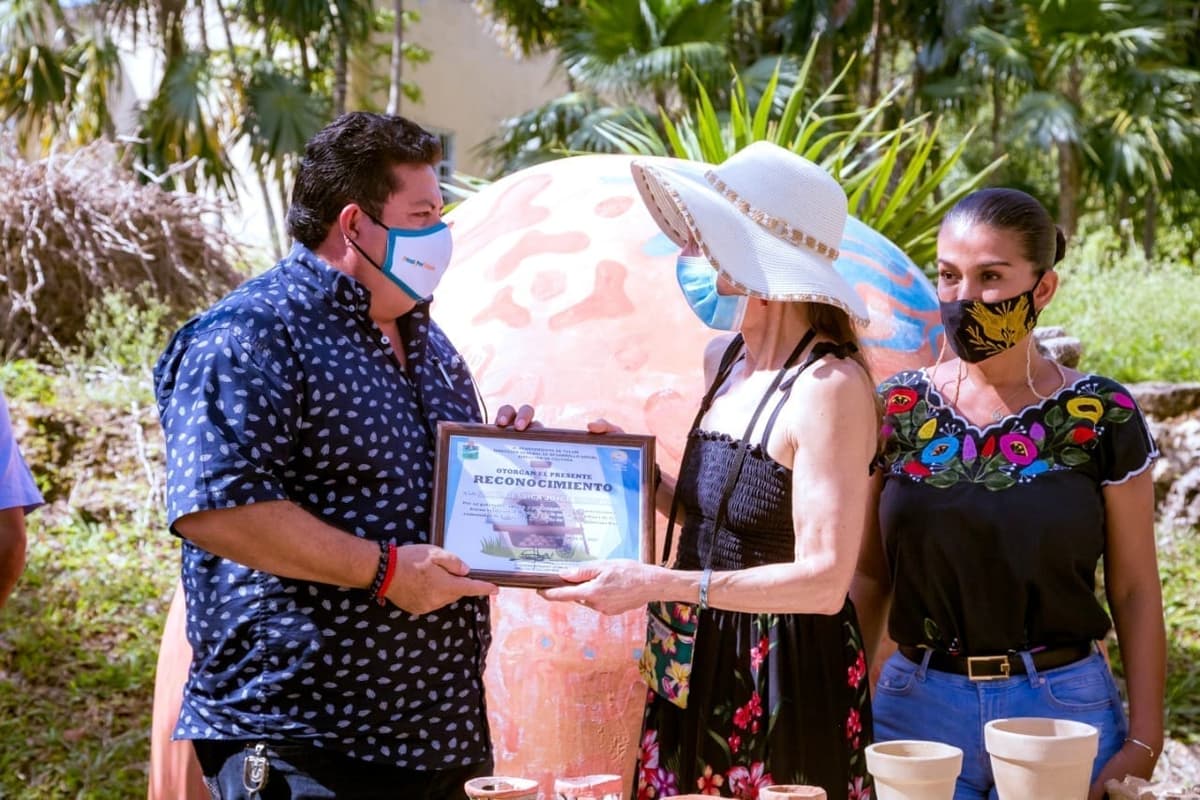 Inauguran en Cobá horno para alfarería