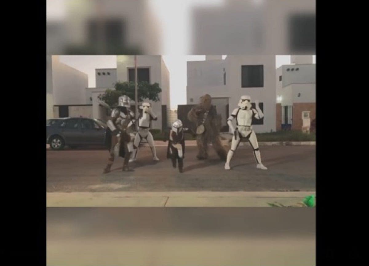 Video: pequeño yucateco se vistió de mandaloriano en su cumpleaños y con su baile se hizo viral