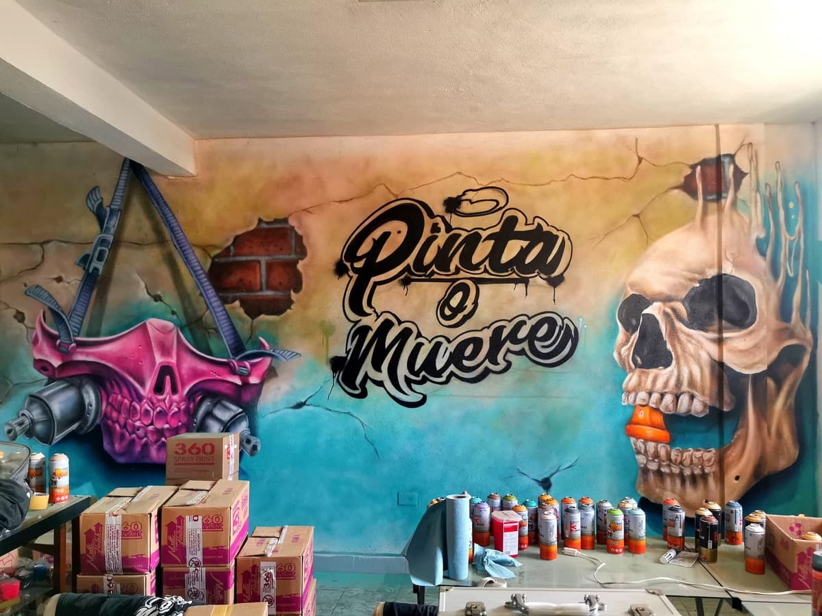 Pinta y Muere denuncia que sus murales son usados como material político