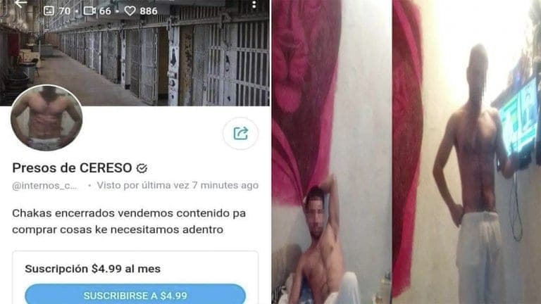Presos crean perfil en OnlyFans para producir ingresos