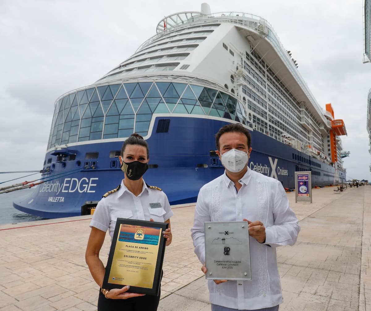Cozumel, primer puerto de Latinoamérica en recibir dos cruceros turísticos desde marzo de 2020: Pedro Joaquín