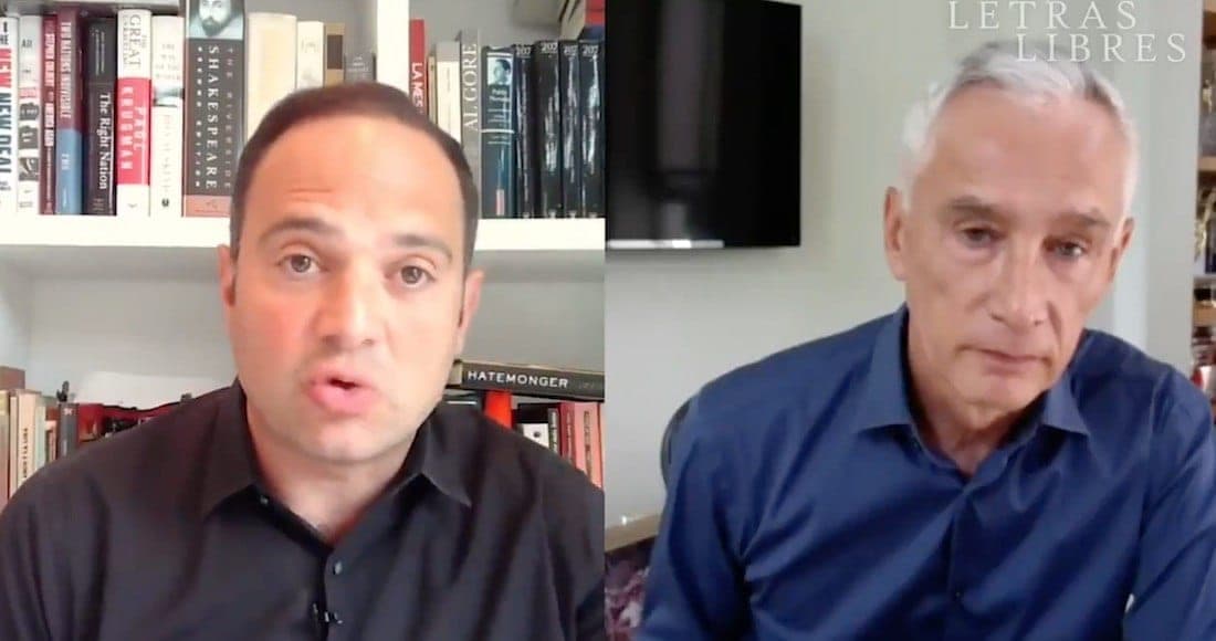 Video: León Krauze pregunta si AMLO es dictador; Jorge Ramos le dice que no