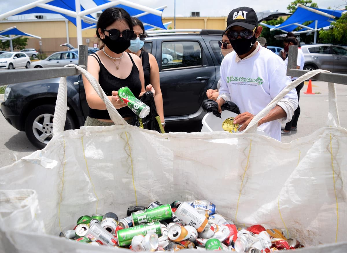 "Reciclatón" disminuye generación de residuos sólidos en Cancún