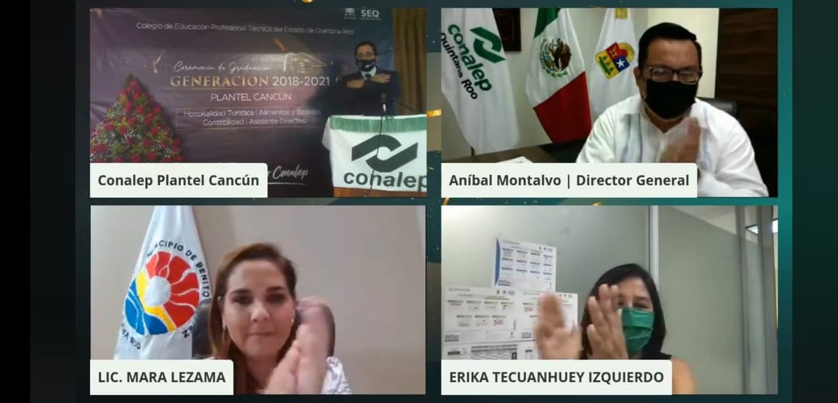 Se gradúan alumnos del Conalep Plantel Cancún