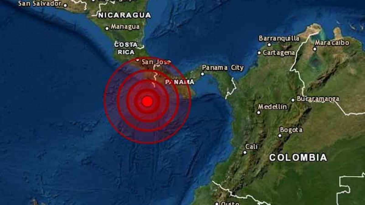 Reportan sismo de magnitud 7 en el Pacífico sacude a Costa Rica