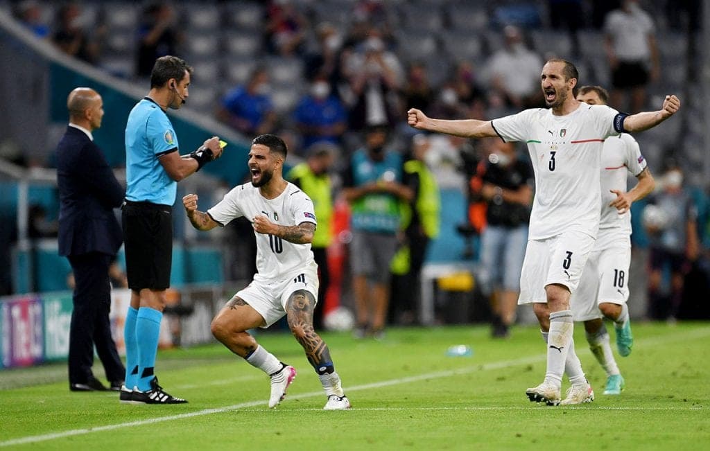 Italia, con dos ‘poemas de gol’ derrumba a Bélgica y se cita con España en Semifinales
