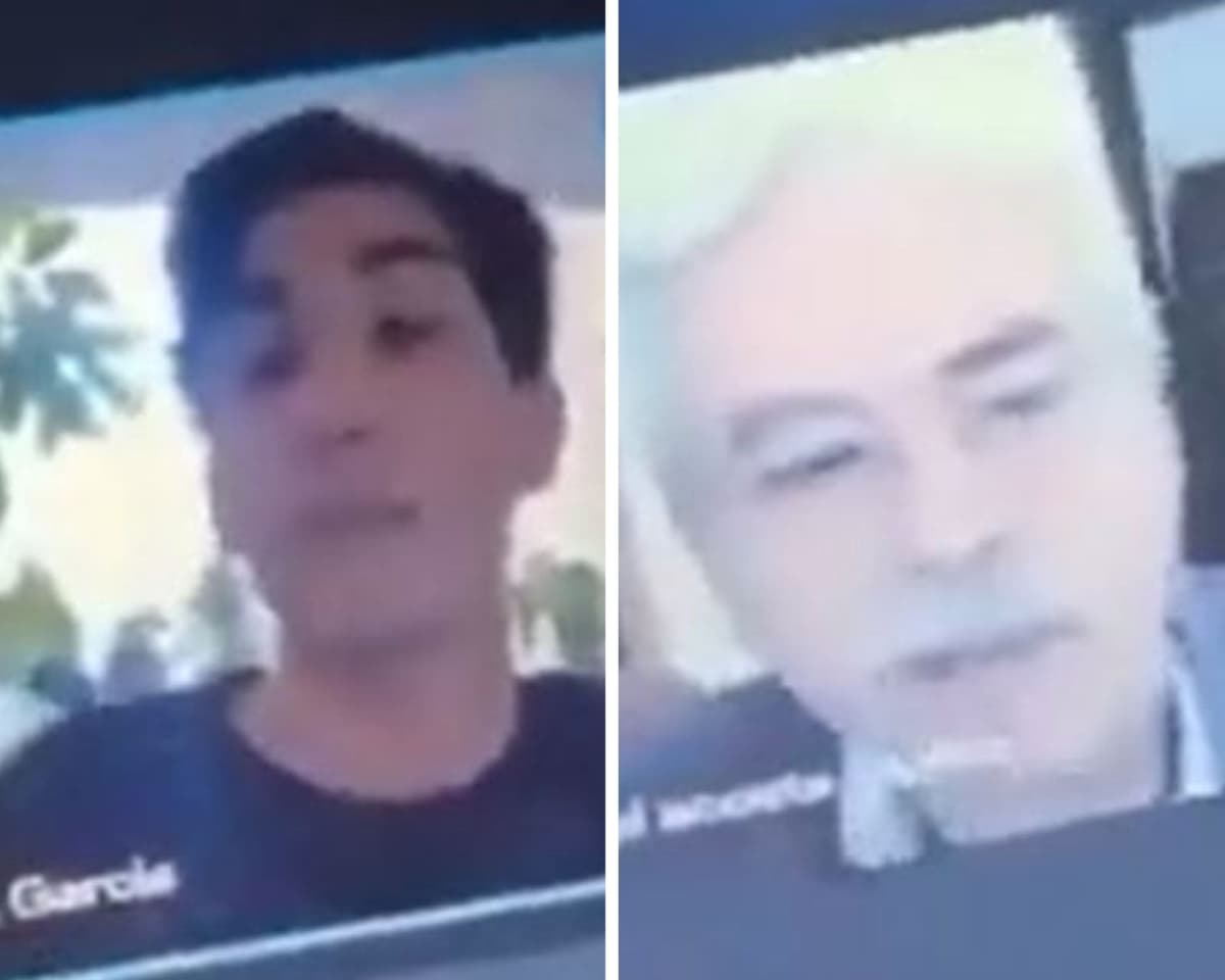 VIDEO: Alumno de derecho se queja durante clase en línea de su profesor, 'con usted no puedo'